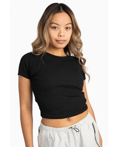 CONVERSE CAMISETA SLIM FIT ACANALADA BLACK