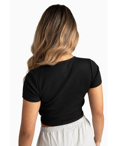 CONVERSE CAMISETA SLIM FIT ACANALADA BLACK