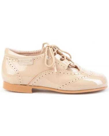 Chaussures pour Fille ANGELITOS ZAPATO INGLESITAS PIEL 1505 CAMEL