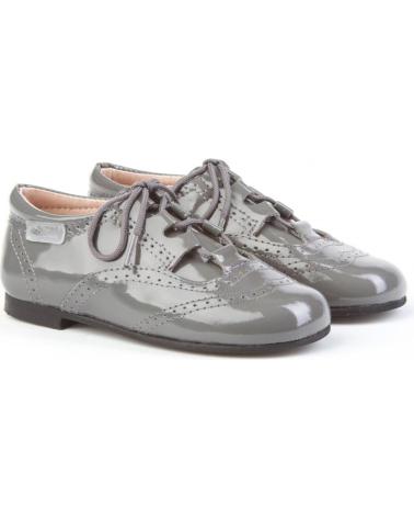 Scarpe per Bambina ANGELITOS ZAPATO INGLESITAS PIEL 1505 GRIS