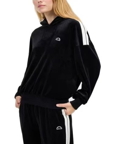 ELLESSE MOLETOM COM CAPUZ IZZIE COM DETALHE DE FAIXAS LATERAIS BLACK