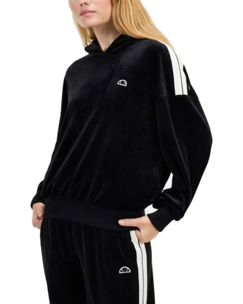 ELLESSE MOLETOM COM CAPUZ IZZIE COM DETALHE DE FAIXAS LATERAIS BLACK