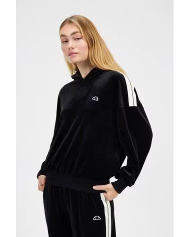 ELLESSE MOLETOM COM CAPUZ IZZIE COM DETALHE DE FAIXAS LATERAIS BLACK
