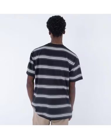 HURLEY CAMISETA HURLEY ORGANIC GLORY RAYAS BLK