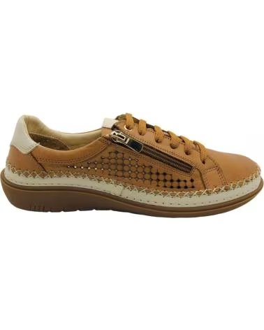 48 HORAS ZAPATO 48 HOURS 613503-11 CON CREMALLERA LATERAL MARRON