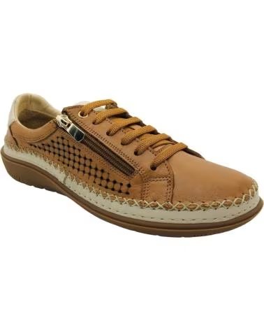 48 HORAS ZAPATO 48 HOURS 613503-11 CON CREMALLERA LATERAL MARRON