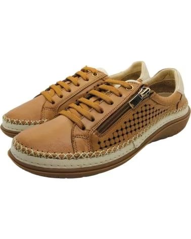 48 HORAS ZAPATO 48 HOURS 613503-11 CON CREMALLERA LATERAL MARRON