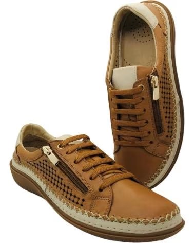 48 HORAS ZAPATO 48 HOURS 613503-11 CON CREMALLERA LATERAL MARRON