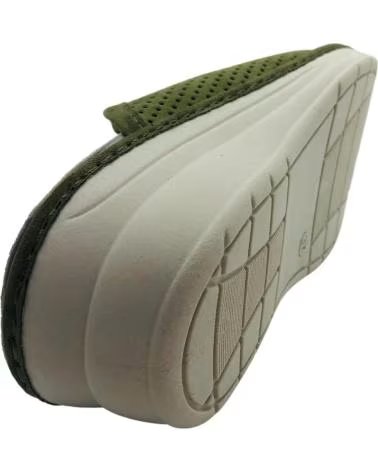 PINTURINES ZAPATILLA DE CASA DESTALONADA CON CUÑA MODELO 4026-A VERDE
