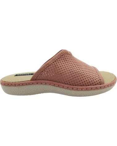 PINTURINES OPEN-BACK HOUSE SLIPPERS WITH PERFORATION MODEL 4028 ROSA