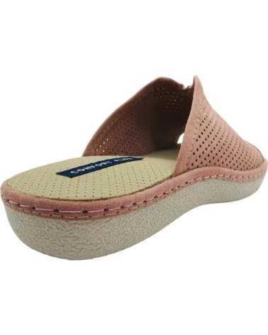 PINTURINES OPEN-BACK HOUSE SLIPPERS WITH PERFORATION MODEL 4028 ROSA