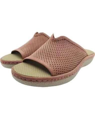 PINTURINES OPEN-BACK HOUSE SLIPPERS WITH PERFORATION MODEL 4028 ROSA