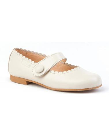 Zapatos de Niña ANGELITOS ZAPATO FRANCESITAS PIEL 1512-BG BEIGE