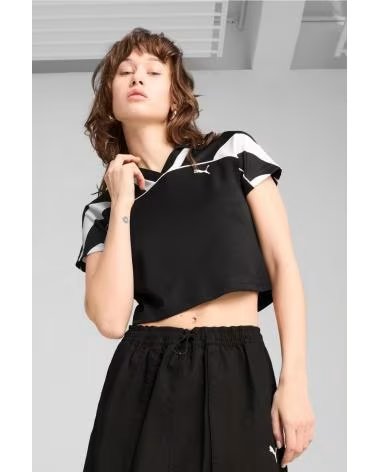 PUMA CAMISETA FUTURE ARCHIVE CON CUELLO EN V BLACK