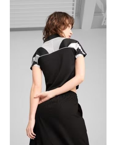PUMA CAMISETA FUTURE ARCHIVE CON CUELLO EN V BLACK