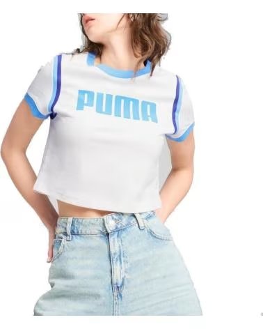 PUMA CAMISETA DE MANGA CORTA 629785-02 EN BLANCO PARA MUJER PUMA WHITE