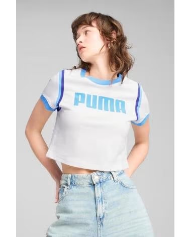 PUMA CAMISETA DE MANGA CORTA 629785-02 EN BLANCO PARA MUJER PUMA WHITE