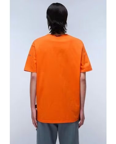 NAPAPIJRI S-BADGE T-SHIRT ORANGE RNGRD