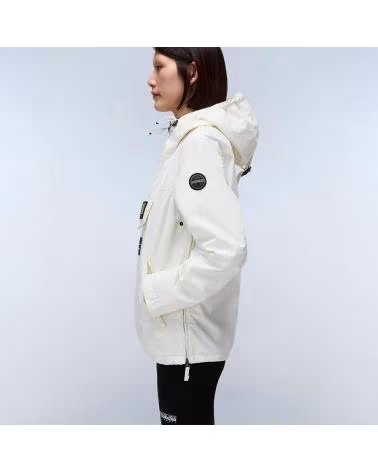 NAPAPIJRI GIACCA RAINFOREST DONNA BIANCO WHITE