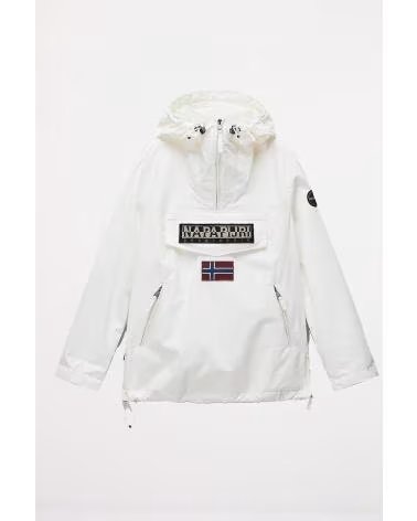 NAPAPIJRI GIACCA RAINFOREST DONNA BIANCO WHITE