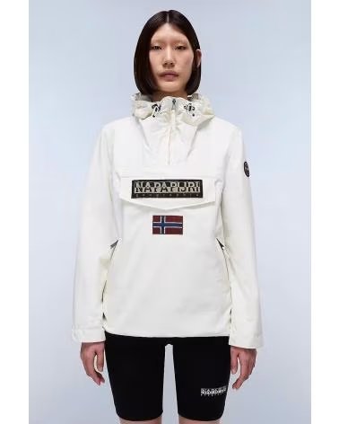 NAPAPIJRI GIACCA RAINFOREST DONNA BIANCO WHITE