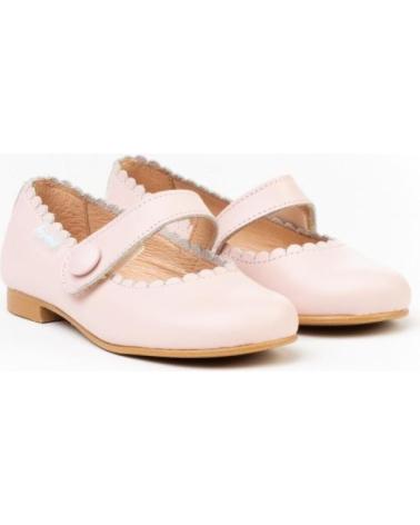 Zapatos de Niña ANGELITOS ZAPATO FRANCESITAS PIEL 1512-RS ROSA
