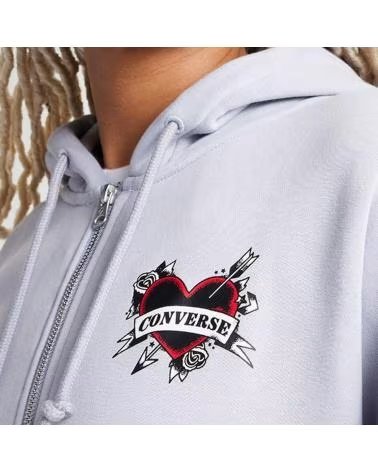 CONVERSE JAQUETA CONVERSE HEART TATTOO FULL-ZIP LVNDER