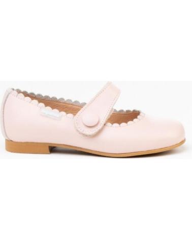 Zapatos de Niña ANGELITOS ZAPATO FRANCESITAS PIEL 1512-RS ROSA