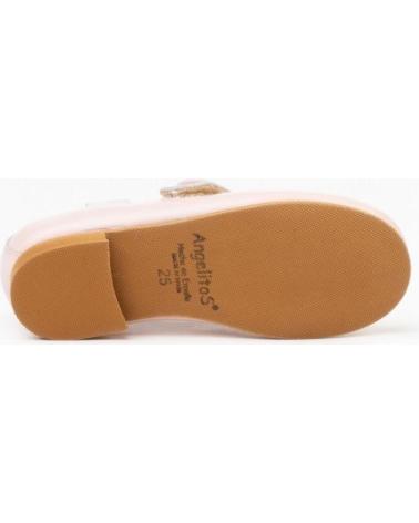 Zapatos de Niña ANGELITOS ZAPATO FRANCESITAS PIEL 1512-RS ROSA