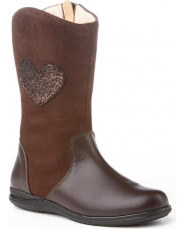 Stivali per Bambina ANGELITOS BOTAS PIEL 153 CHOCOLATE