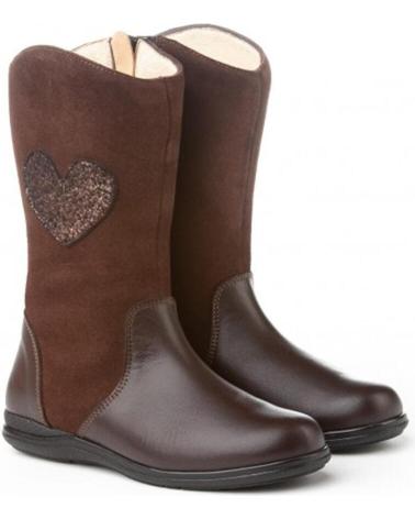 Stivali per Bambina ANGELITOS BOTAS PIEL 153 CHOCOLATE