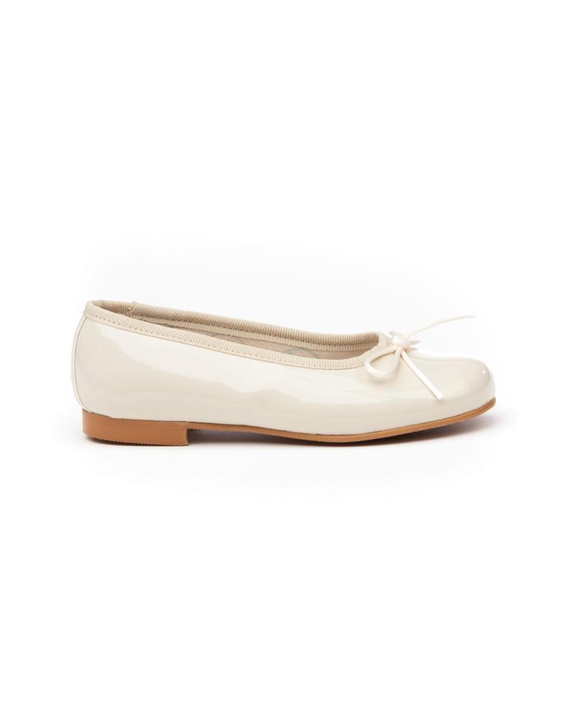 Zapatos-De-Niña-ANGELITOS-BAILARINA-PIEL-1565-BEIGE