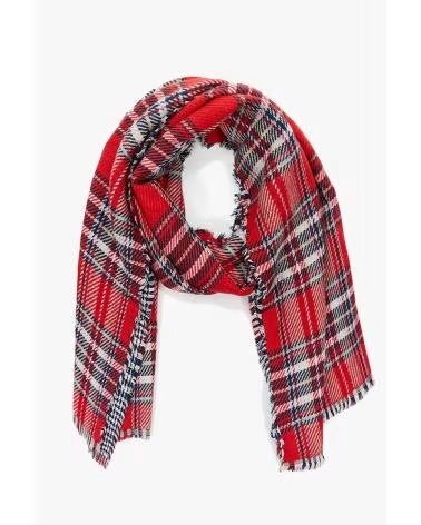 ABBACINO ÉCHARPE ABBACINO MODÈLE 90671AB MOTIF TARTAN VLUE