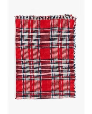 ABBACINO ÉCHARPE ABBACINO MODÈLE 90671AB MOTIF TARTAN VLUE