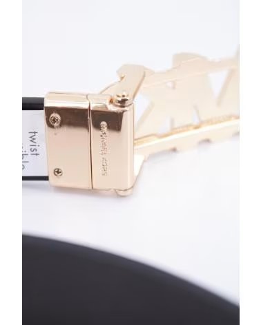 MICHAEL KORS CEINTURE RÉVERSIBLE AVEC BOUCLE LOGO MK BROWN