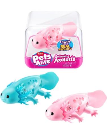 TOY PLANET PETS ALIVE AXOLOTL INTERACTIVO CON ACUARIO MULTICOLOR