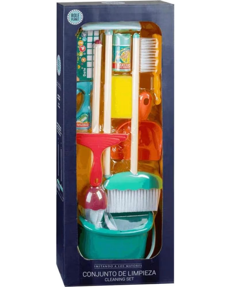 TOY PLANET CONJUNTO DE LIMPEZA INFANTIL COMPLETO MULTICOLOR