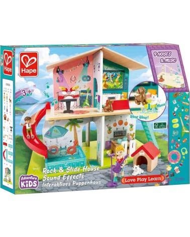 MATTEL GAMES MODULARES PUPPENHAUS MIT RUTSCHE UND ZUBEHÖR MULTICOLOR