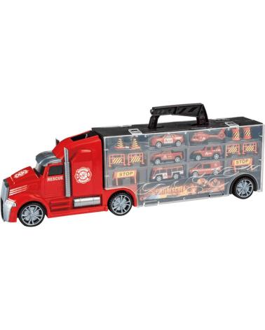 TOY PLANET MALETÍN TRANSPORTADOR DE VEHÍCULOS DE EMERGENCIA CON ACCESORIOS ROJO