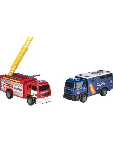 TOY PLANET CONJUNTO DE VEÍCULOS DE EMERGÊNCIA TOY PLANET COM DETALHES REALISTAS MULTICOLOR