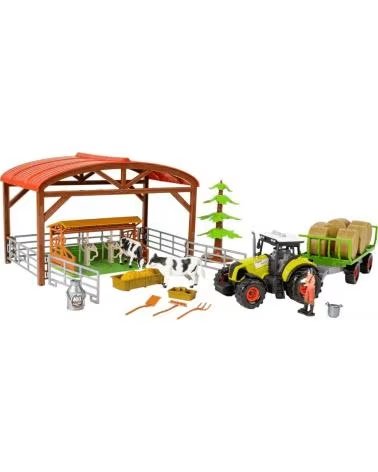 TOY PLANET FARM SET WITH TRACTOR AND ACCESSORIES TOY PLANET MULTICOLOR