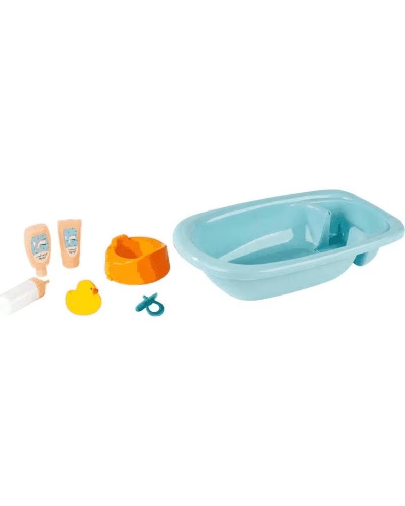 TOY PLANET SET DE BAÑO INFANTIL CON ACCESORIOS Y BAÑERA ROSA Y AZUL