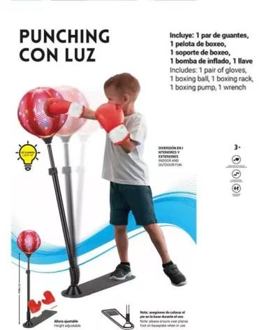 TOY PLANET KINDER-BOXSET MIT VERSTELLBAREM STÄNDER UND MEHRFARBIGEM LICHT MULTICOLOR