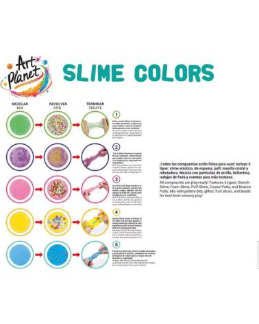 TOY PLANET TOY PLANET SLIME COLORS SET CREATIVO MULTICOLOR
