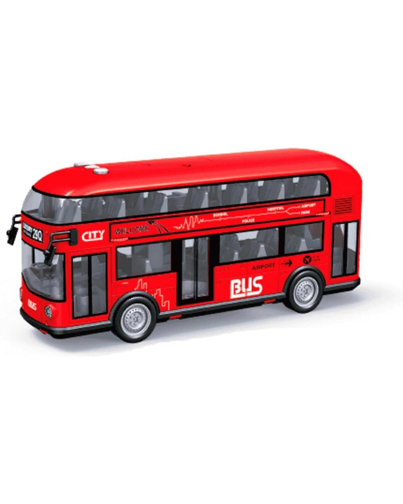 TOY PLANET AUTOBÚS DE DOS PISOS RADIOCONTROL TOY PLANET ROJO