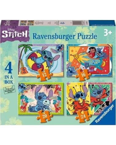 RAVENSBURGER RAVENSBURGER DISNEY STITCH 4 PUZZLES IN 1 MULTICOLOR