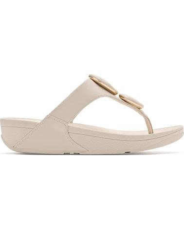 FITFLOP SANDALIAS ESCLAVA CON PIEDRAS PARA MUJER BEIGE