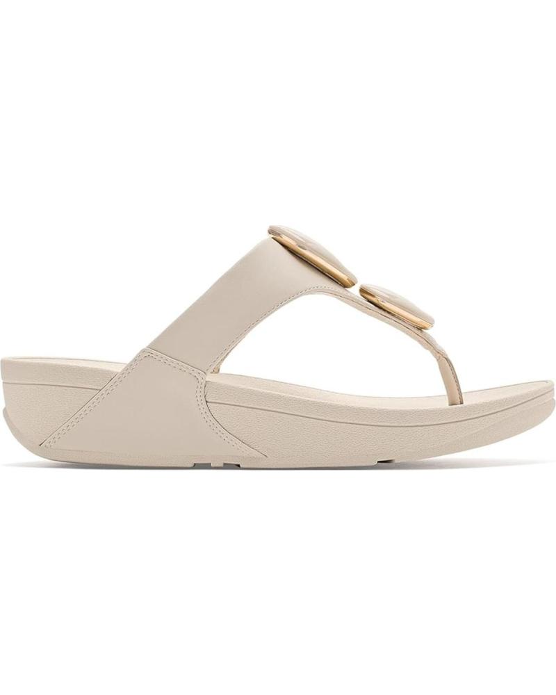 FITFLOP SANDALIAS ESCLAVA CON PIEDRAS PARA MUJER BEIGE