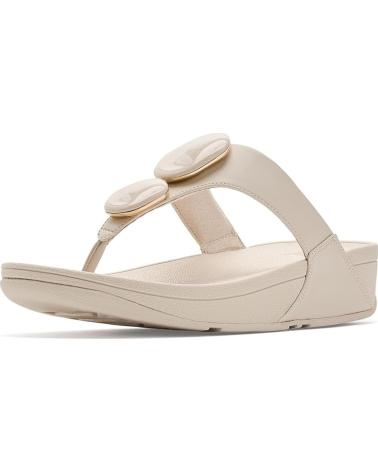FITFLOP SANDALIAS ESCLAVA CON PIEDRAS PARA MUJER BEIGE
