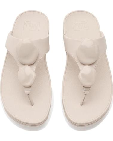 FITFLOP SANDALIAS ESCLAVA CON PIEDRAS PARA MUJER BEIGE